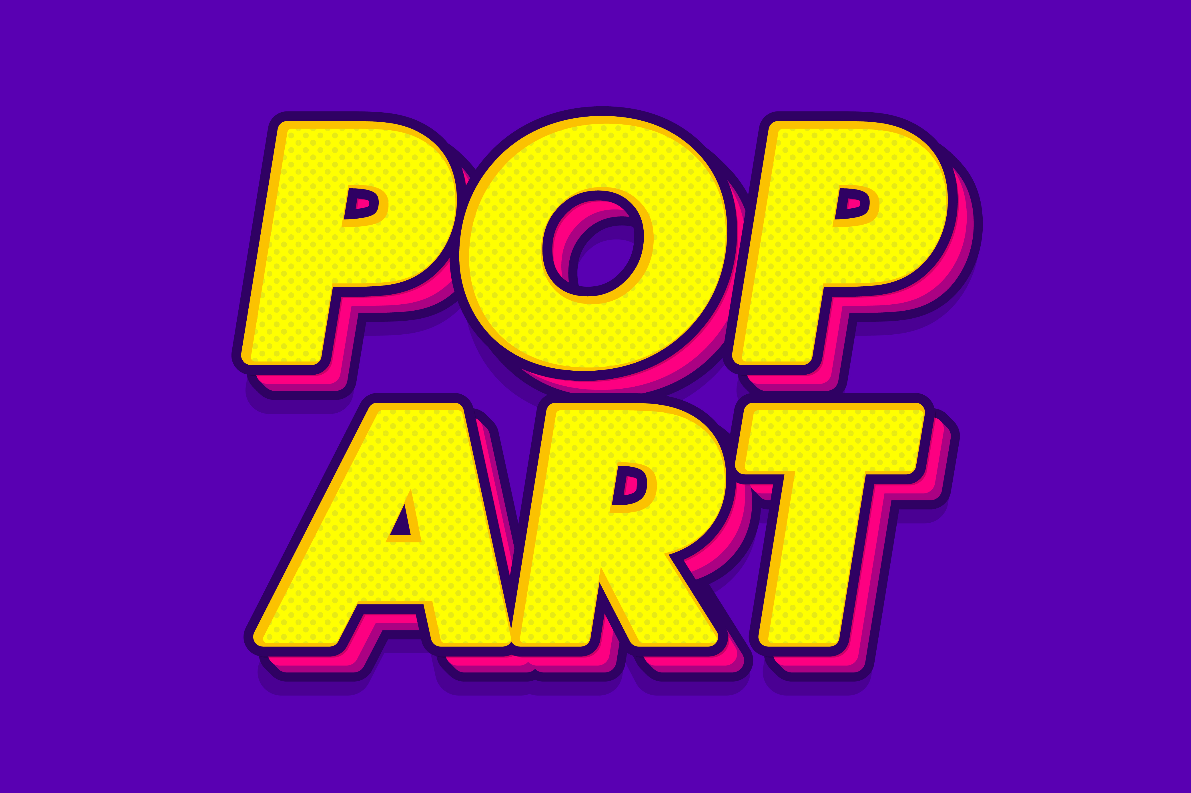 Pop Art Text Effects for Illustrator by memetxsaputra